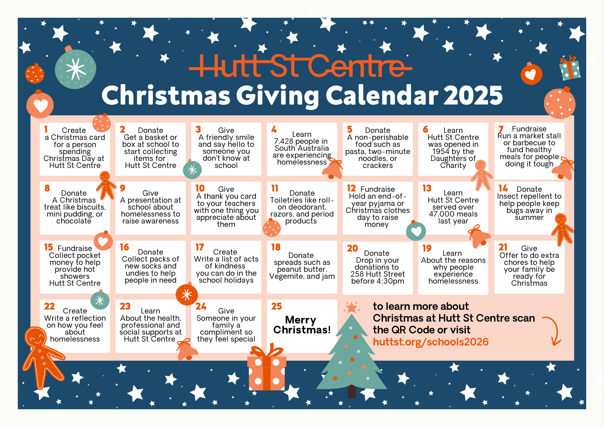 Christmas Giving Calendar 2025